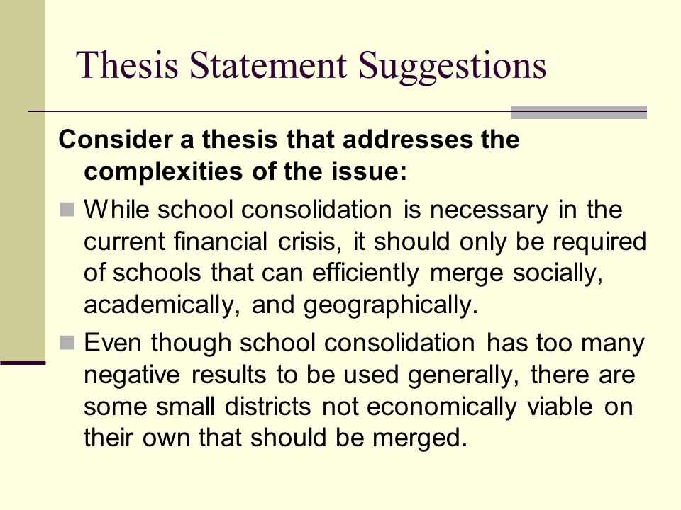 Easy Ways to Write a Thesis Statement
